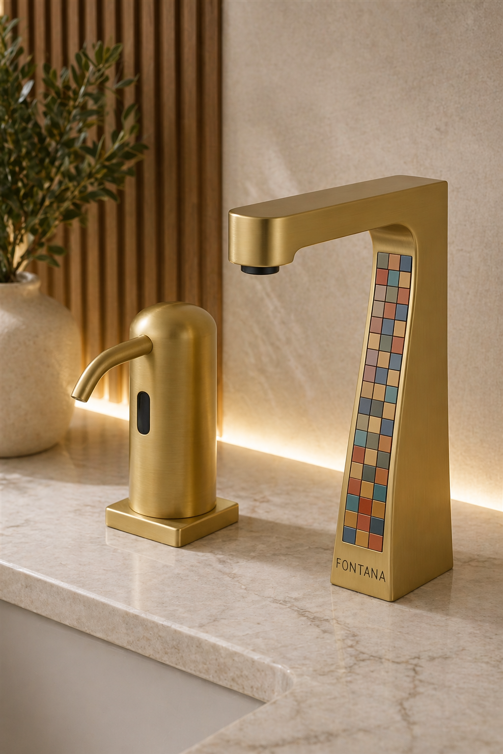 Brushed Brass Mosaic